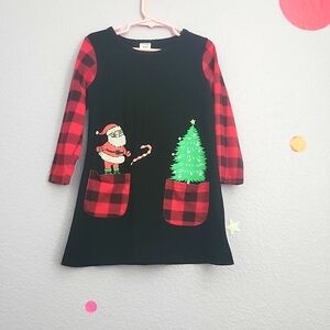 Christmas printed dress/ long shirt size 4-5Y